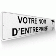 Panneau de signalisation pour parking Personnalisable société + logo droite - 48 x 10 cm DECOHO - blanc 3701563934982 Panneau de signalisation pour parking Personnalisable société + logo droite - 48 x 10 cm DECOHO - blanc 3701563934982