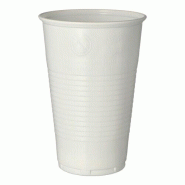 Papstar 1600 gobelet en plastique (PP), 0,5 l Ø 9,5 cm · 13,7 cm blanc avec bord moussant - blanc 16129 Papstar 1600 gobelet en plastique (PP), 0,5 l Ø 9,5 cm · 13,7 cm blanc avec bord moussant - blanc 16129