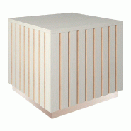 Podium Petit Vertigo T03 MDF naturel finition bois blanchi 45x45x40cm_0