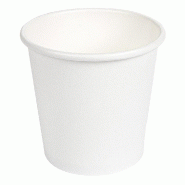 Pot en carton 105ml Ø6/4.5x5.8cm blanc- par 1000