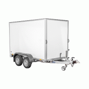 Remorque fourgon en bois SARIS - 2 essieux roues extérieures - PTAC : 2700 Kg - 356 X 169 X H180 CM - Reference -K1 256 150 1500 1