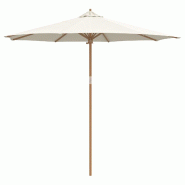 VidaXL Parasol de jardin Blanc crème Ø 270 x 260 cm Bambou Modèle Horizon Concept - 4108083