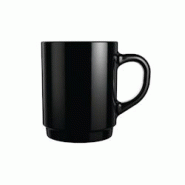 4 mugs noirs 25cl Empilable - Luminarc - noir verre 0883314030266 4 mugs noirs 25cl Empilable - Luminarc - noir verre 0883314030266