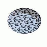 6 x assiettes creuses BLACKLEAF - 21cm - Porcelaine - H&H - blanc porcelaine 599214