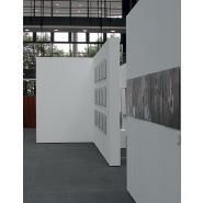 Cimaise exposium - panneau d'exposition - promuseum - dimensions : de h 2400 x l 300 x p 40 mm à h 3000 x l 700 x p 40 mm