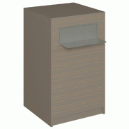 Comptoir Vertigo H T04 naturel solo L60cm 1 tabl.Couliss.2tabl.Amovibles- taupe