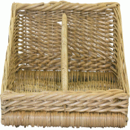 ITALCONCEPT Paniere Osier Blanc Saucisson 495X300Mm - 3616350029096