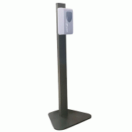 Mastro Distributeur de désinfection 1000 ml avec capteur et support enduit de poudre 107x121x1250 mm - VIRTUS - noir inox MASZYQ110