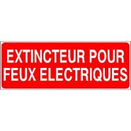 Panneau de signalisation - extincteur pour feux electriques