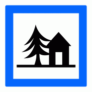 Panneau services auberge de jeunesse CE5a - signalisation routière réglementaire Panneau services auberge de jeunesse CE5a - signalisation routière réglementaire