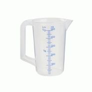 Schneider - Tasse à mesurer, 0,5 l, échelle embossée, lettres bleues - blanc plastique polypropylène 046731