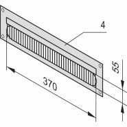 SCHROFF Chemin de câble pour Novastar et Eurorack, RAL 7021, 3 U