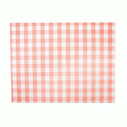 Set de table intissé effet tissu Vichy rouge 30x40cm - par 800