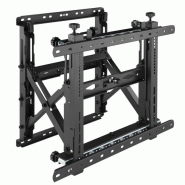 Support mural Equip 650352 pour écrans 45"-70", 70 kg, 1 articulation, Push-In-Pop, noir - noir 650352
