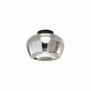 Suspension LED série 10S48532 en verre miroir, 20 W, 3000 K, dimmable, structure en métal noir mat, diamètre 38 cm - Perenz - noir 8532 SP LC