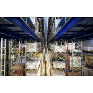 Système automatique de stockage et de déstockage (as/rs) transtockeurs - system logistics s.P.A. - hauteur jusqu'à 40 m