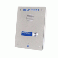 Téléphone étanche série Help Point - 1 bouton - Boîtier robuste en acier inoxydable - Réf. : FRA0020