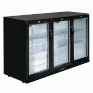 Arrière-bar trois portes pivotantes série g noir 320l - PGL014