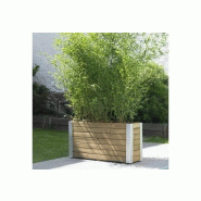 Bac à fleurs en bois pour bambous - 100 × 30 × h50 cm / 107 l