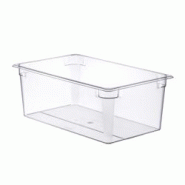 Bac alimentaire Araven Gastronorm GN 1/6 – 1,7 litre – cm 17,6 x 16,2 x 10 h - transparent Polycarbonate 94061 Bac alimentaire Araven Gastronorm GN 1/6 – 1,7 litre – cm 17,6 x 16,2 x 10 h - transparent Polycarbonate 94061