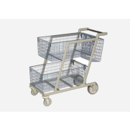 Chariot distribution courrier- 3 paniers gros volume - Référence : TR03M1601 Chariot distribution courrier- 3 paniers gros volume - Référence : TR03M1601