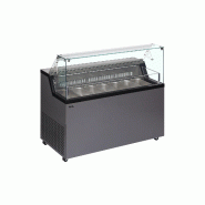 Congélateur vitré de glace MIRABELLA 7 (329 / 223 L) Gris TEFCOLD