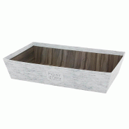 Corbeille carton rectangle Bouleau 36x27 - Corbeille carton rectangle Bouleau 36x27 -