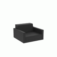 Fauteuil lounge PIXEL - Noir