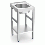 FRICOSMOS Evier à encastrer avec étagère.1C 450x500x500x850 mm. Dimensions de la cuve 370x340x170 mm. - inox 050804OST