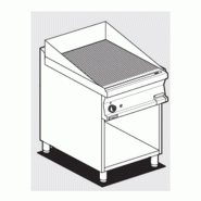 Fry-Top à gaz SUR MEUBLE rainurée en ACIER - Série 700 - L600 | Lotus - FTR-76G