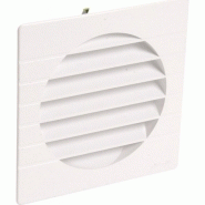 Grille de ventilation extérieures coloris blanc ø 160 mm - spéciale façade - getm pour tubes pvc et gaines
