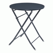 Helloshop26 - Table de jardin pliante 71 x 62 cm noir 03_0011037 - noir 3000225542788