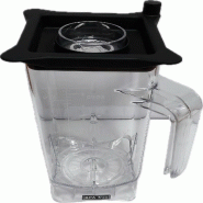 METRO PROFESSIONAL Pichet pour mixeur GBB1000J, verre/polypropylène, 17 x 17 x 28.3 cm, 2 L, noir - noir verre 4067373517586