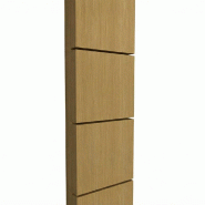 Montant Totem 6 rainures 10x30x245 cm - essential Oak naturel