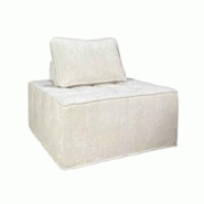 Oviala Business Oviala Fauteuil en tissu pour canapé modulable avec coussin ecru - blanc textile 114217 Oviala Business Oviala Fauteuil en tissu pour canapé modulable avec coussin ecru - blanc textile 114217