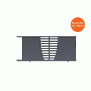 Portail coulissant déco arrondie - 5000 / 1400_0