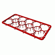 RM GASTRO Embout plastique de base pour verres 14 positions 50x50x4 REDFOX - C 1412 - REDFOX - 0615402981187