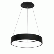 ROSSINI ILLUMINAZIONE Chopin - Suspension Led Ronde 36W, 3000K, Lumière Chaude, Structure En Métal Noir, Diffuseur En Méthacrylate, Ip20 - Groupe R