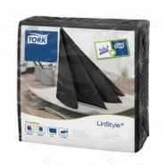 Serviettes 39x39 1Fl Noir TORK Linstyle 50un - noir 651478726P