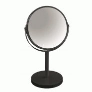 Spirella - Miroir sur pied Sydney - Métal, Noir, 17 x 17 x 27 cm - 10.17267