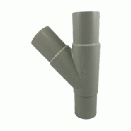 Te 45° PP bout à bout SDR 11 D 032 - Référence 02YBM10032 - Diamètres disponibles 032 à 110 mm