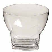 Verrine mini verre Bulle PS transparent 80ml - par 20