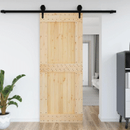 Vidaxl porte narvik 90x210 cm bois massif de pin 154439