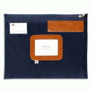ALBA Pochette navette plate, en polyester, coloris bleu - 3129710002245