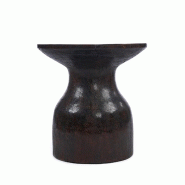 Bazar Bizar Table d'appoint en bois 50x50 cm noyer foncé - marron Bois massif BAFU003DW Bazar Bizar Table d'appoint en bois 50x50 cm noyer foncé - marron Bois massif BAFU003DW