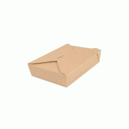 Boîte en carton kraft 19,6x14x4,5cm 1470ml THEPACK 50un - 6621133