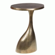 Bout de canapé Carmen hauteur 57 cm - Or Rond Aluminium Amadeus 40x35 cm - doré aluminium 3520071971667 Bout de canapé Carmen hauteur 57 cm - Or Rond Aluminium Amadeus 40x35 cm - doré aluminium 3520071971667