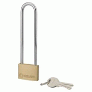 Cadenas à clé Type 1+ UNIKEY (achetez-en plusieurs, ouvrez avec la même clé), 45mm, 2 clés - THIRARD - doré 3150260080476 Cadenas à clé Type 1+ UNIKEY (achetez-en plusieurs, ouvrez avec la même clé), 45mm, 2 clés - THIRARD - doré 3150260080476