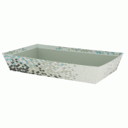 Corbeille carton rectangle Ecailles 33x20 - Corbeille carton rectangle Ecailles 33x20 -