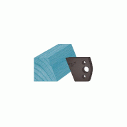 DIAMWOOD EXPERT EN EQUIPEMENT Jeu de 2 contre-fers profilés Ht. 38 x 4 mm chanfrein 22° A01 pour porte-outils de toupie - Diamwood - multicolore aci